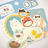 Furukawashiko Washi Paper Watashi Biyori Stickers - Cats