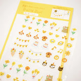 Furukawashiko Daily Seal Stickers - Celebration (Yellow)