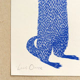 Long Otter Riso Print