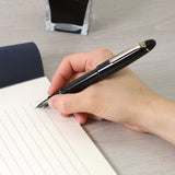 Sailor 1911 Casual L Gold Trim Fountain Pen - Black