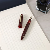 Sailor 1911 Casual L Gold Trim Fountain Pen - Red