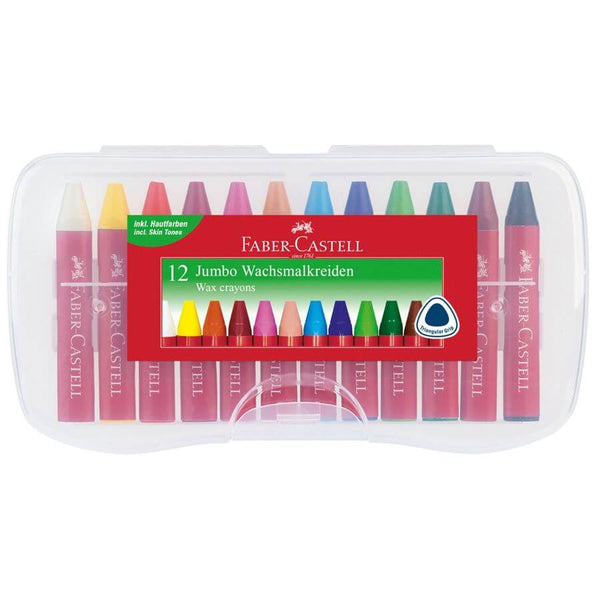 Faber-Castell Box of 12 Jumbo Wax Crayons
