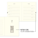 Midori 5 Year Diary Gate Mini Light Green