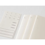 Midori MD Paper B6 Slim Lined Notebook Light - Pack of 3