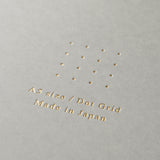 Midori A5 Dot Grid Colour Wirebound Notebook Grey