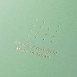 Midori A5 Dot Grid Colour Wirebound Notebook Green