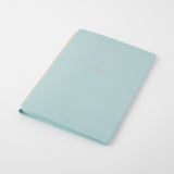 Midori A5 Dot Grid Wirebound Notebook Blue