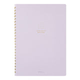 Midori A5 Dot Grid Colour Wirebound Notebook Purple