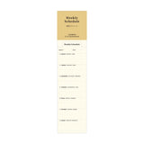 Laconic Weekly Schedule set of Bookmarks