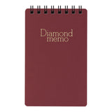 Midori Diamond Medium Memo Book - Lined - Red
