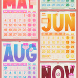 Risotto Studio 2026 A3 Risograph Wall Calendar