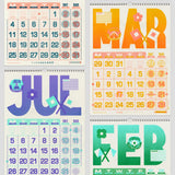 Risotto Studio 2027 A3 Risograph Wall Calendar