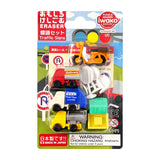 Iwako Puzzle Erasers - Traffic Signs Set