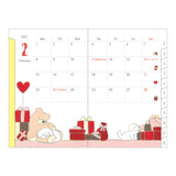 Midori Mini Pocket Monthly Diary - Dog 2027
