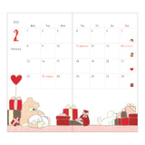 Midori Slim Pocket Monthly Diary 2027 - Dog