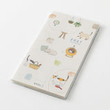 Midori Slim Pocket Monthly Diary 2027 - Cat