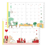 Midori A6 Pocket Monthly Diary - Dog 2027