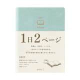 Midori Hibino A6 2027 Diary - Blue Green