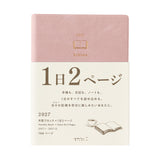 Midori Hibino A6 2027 Diary - Pink