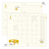 Midori Book Style B6 2027 Diary - Dog - Navy