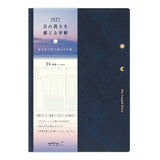 Midori Gradation Day Length B6 Navy 2027 Weekly Diary