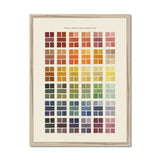 Watercolour Swatches Fine Art Print A3