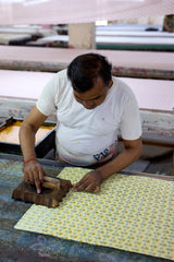 Hand Block Printed Medium Gift Bag - Sunshine