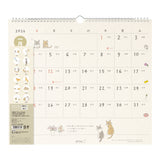 Midori 2026 Cats Wall Calendar - Large