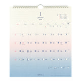 Midori 2026 Colour Gradient Wall Calendar