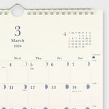 Midori 2026 Colour Gradient Wall Calendar