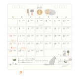 Midori 2027 Cats Desk Calendar - Small