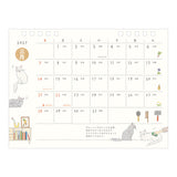 Midori 2027 Cats Desk Calendar - Medium