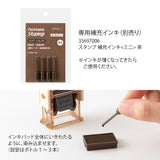 Midori Paintable Rotating Stamp - Pre Inked - Days of the Week Brown