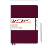 Leuchtturm 1917 A4 Master Slim Hardcover Notebook Ruled Various Colours