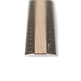 Midori Aluminium Wooden Ruler 15cm Brown