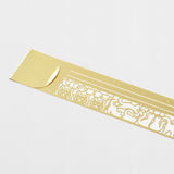 Midori Clip Cat Stencil Ruler Brass