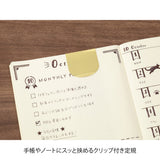 Midori Clip Stencil Ruler Brass
