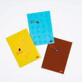 100%ORANGE: Hobonichi Folder Set of 3 for A6 Size (Squirrel's Moving Day)