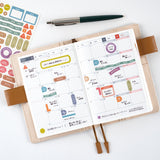 Hobonichi TSUKI no IRO: Sticker Set (Schedule)