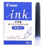 Pilot Fountain Pen Ink Cartridges - Pack of 5