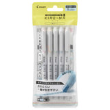Pilot Kire-Na Highlighter Pens - Pack of 5 - Pale Set