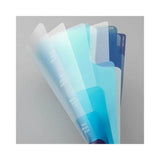 Midori A4 Two Way Blue Number 5 Pockets Folder