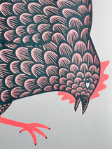 The Plot Chickens A3 Art Print