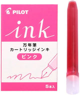 Pilot Fountain Pen Ink Cartridges - Pack of 5
