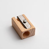 M+R Beechwood Pencil Sharpener Single Hole