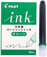 Pilot Fountain Pen Ink Cartridges - Pack of 5