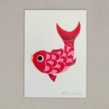 Petra Boase - Koi Fish Risograph Art Print - A3