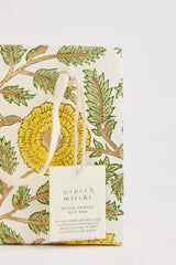 Small Hand Block Printed Sunshine Gift Bag