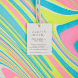 Hand Marbled Neon Large Gift Bags