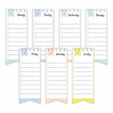Midori Weekly Log Sticky Notes